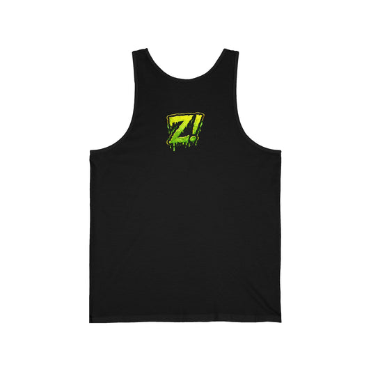 ZomBeanz! Coffee Tank Top — Neon Zombie Coffee Logo Sleeveless Tee
